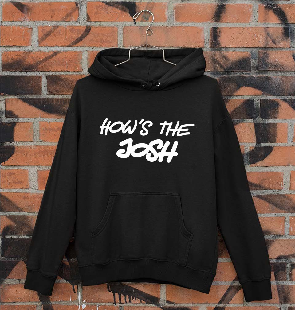 How's The Josh Unisex Hoodie for Men/Women-S(40 Inches)-Black-Ektarfa.online