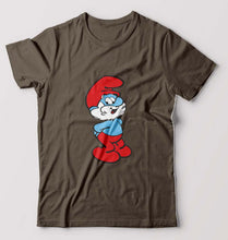 Load image into Gallery viewer, Papa Smurf T-Shirt for Men-Olive Green-Ektarfa.online

