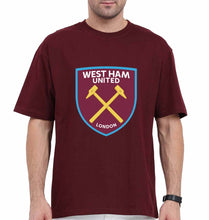 Load image into Gallery viewer, West-Ham Oversized T-Shirt for Men-Maroon-Ektarfa.online
