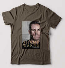 Load image into Gallery viewer, Shane Warne T-Shirt for Men-S(38 Inches)-Olive Green-Ektarfa.online
