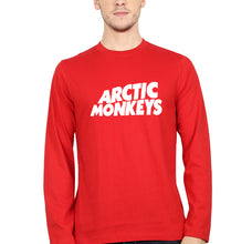Load image into Gallery viewer, Arctic Monkeys Full Sleeves T-Shirt for Men-S(38 Inches)-Red-Ektarfa.online
