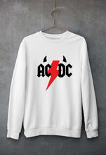 Load image into Gallery viewer, ACDC Unisex Sweatshirt for Men/Women-S(40 Inches)-White-Ektarfa.online
