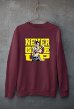 Load image into Gallery viewer, John Cena WWE Unisex Sweatshirt for Men/Women-S(40 Inches)-Maroon-Ektarfa.online
