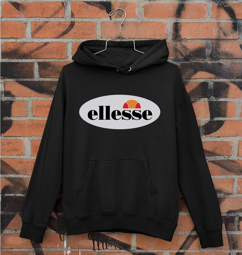 Ellesse Unisex Hoodie for Men/Women-Black-Ektarfa.online