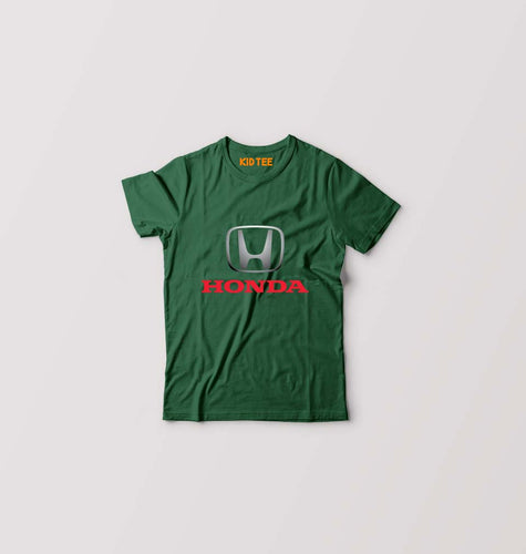 Honda Kids T-Shirt for Boy/Girl-Dark Green-Ektarfa.online