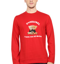 Load image into Gallery viewer, Domrebel Bear Full Sleeves T-Shirt for Men-Red-Ektarfa.online
