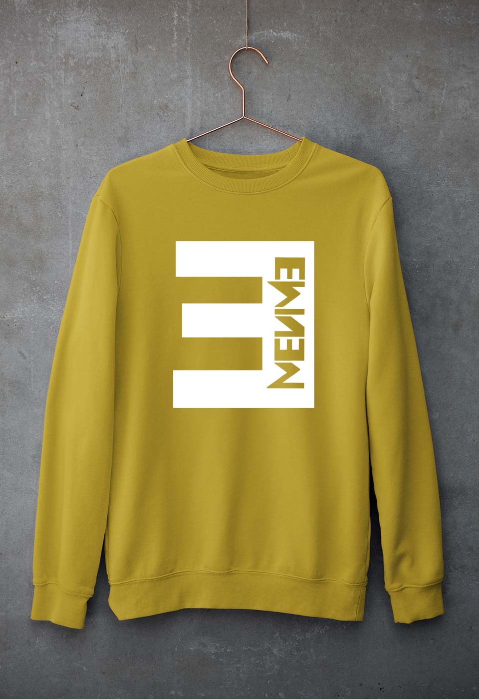 EMINEM United Unisex Sweatshirt for Men/Women-Mustard Yellow-Ektarfa.online