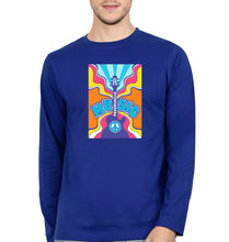 Load image into Gallery viewer, Psychedelic Full Sleeves T-Shirt for Men-Royal Blue-Ektarfa.online
