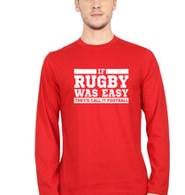 Load image into Gallery viewer, Rugby Full Sleeves T-Shirt for Men-Red-Ektarfa.online
