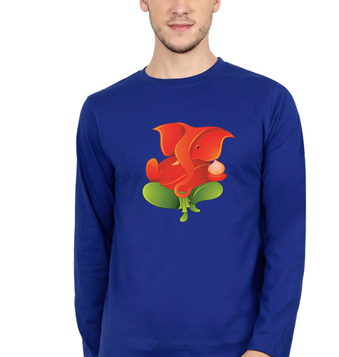 Ganpati JI(Ganesh) Full Sleeves T-Shirt for Men-Royal Blue-Ektarfa.online