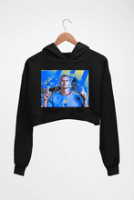 Load image into Gallery viewer, Erling Haaland Crop HOODIE FOR WOMEN-Black-Ektarfa.online
