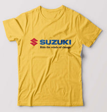 Load image into Gallery viewer, Suzuki T-Shirt for Men-S(38 Inches)-Golden Yellow-Ektarfa.online
