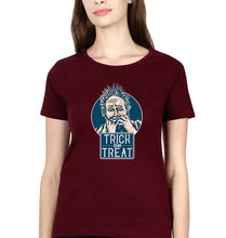 Load image into Gallery viewer, Trick or Treat T-Shirt for Women-XS(32 Inches)-Purple-Ektarfa.online
