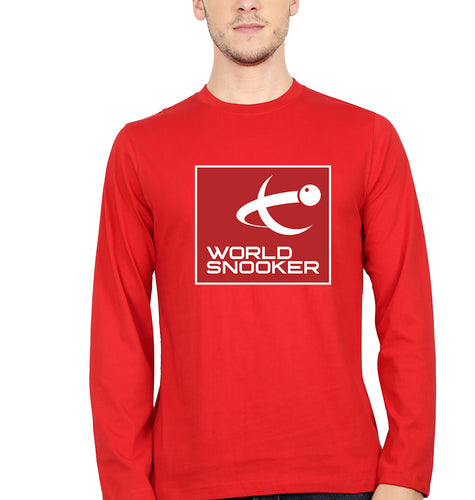 World Snooker (WST) Full Sleeves T-Shirt for Men-Red-Ektarfa.online