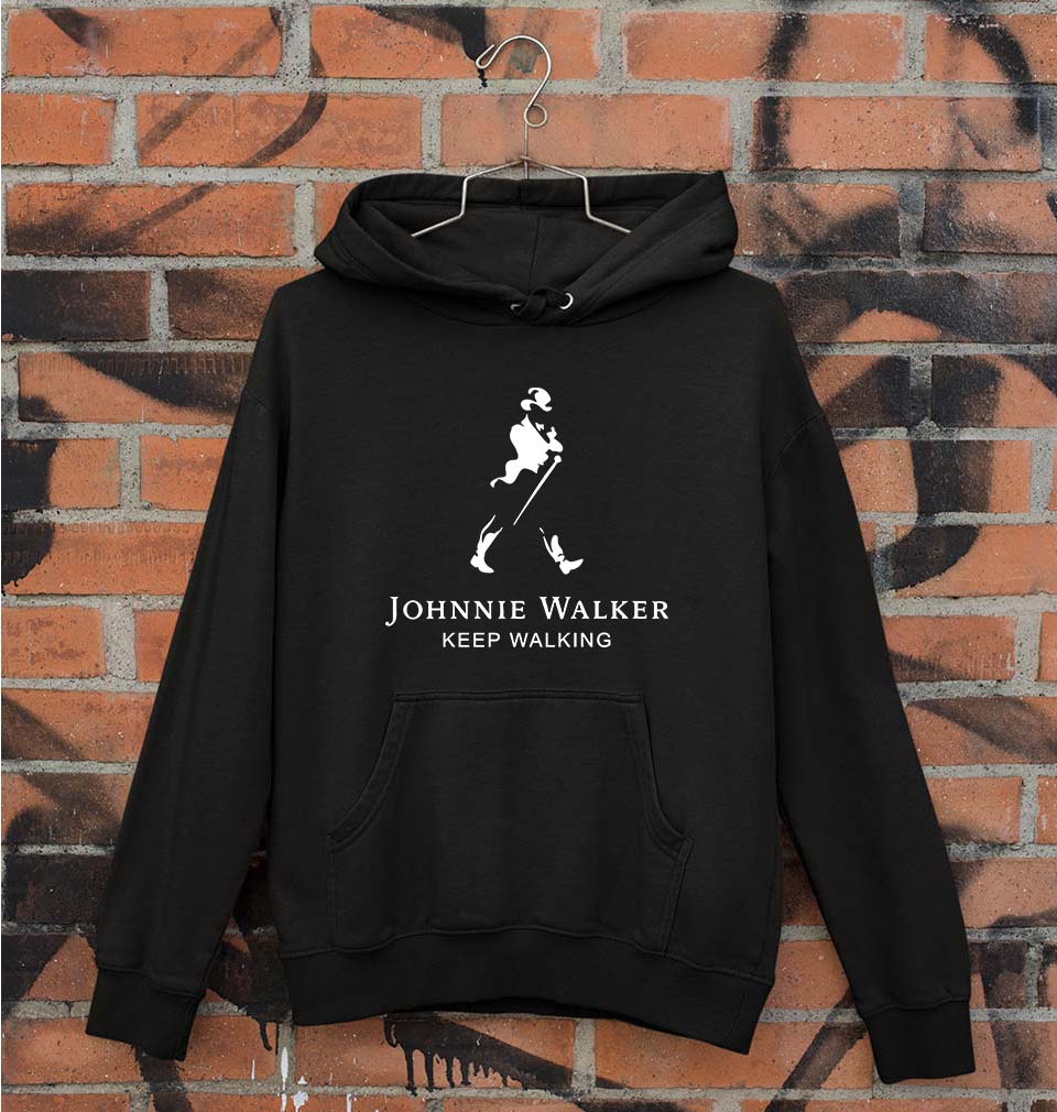 Johnnie Walker Unisex Hoodie for Men/Women-S(40 Inches)-Black-Ektarfa.online