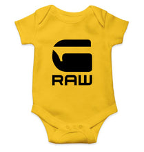 Load image into Gallery viewer, G Raw Kids Romper For Baby Boy/Girl-0-5 Months(18 Inches)-Yellow-Ektarfa.online
