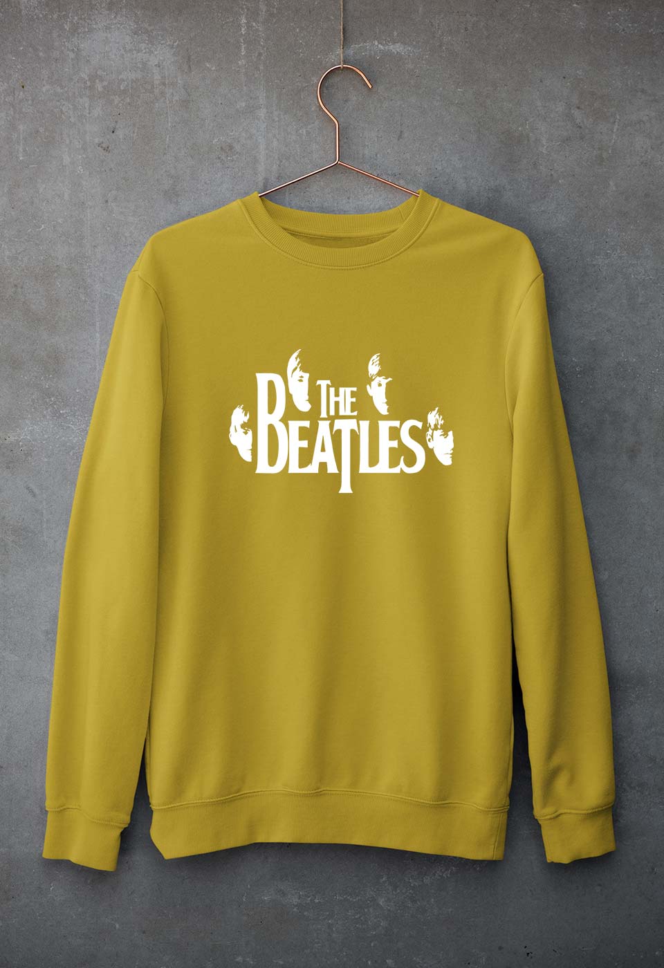 The Beatles Unisex Sweatshirt for Men/Women-Mustard Yellow-Ektarfa.online