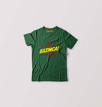Load image into Gallery viewer, Sheldon Cooper Bazinga Kids T-Shirt for Boy/Girl-0-1 Year(20 Inches)-Dark Green-Ektarfa.online
