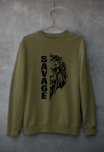 Load image into Gallery viewer, Savage Lion Unisex Sweatshirt for Men/Women-Olive Green-Ektarfa.online
