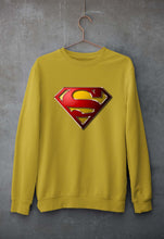 Load image into Gallery viewer, Superman Superhero Unisex Sweatshirt for Men/Women-Mustard yellow-Ektarfa.online
