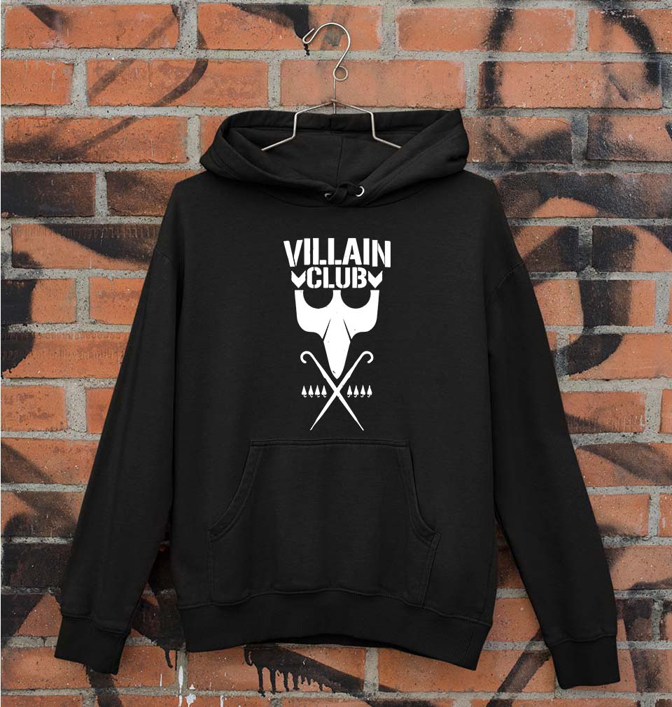 Villain Club Unisex Hoodie for Men/Women-S(40 Inches)-Black-Ektarfa.online