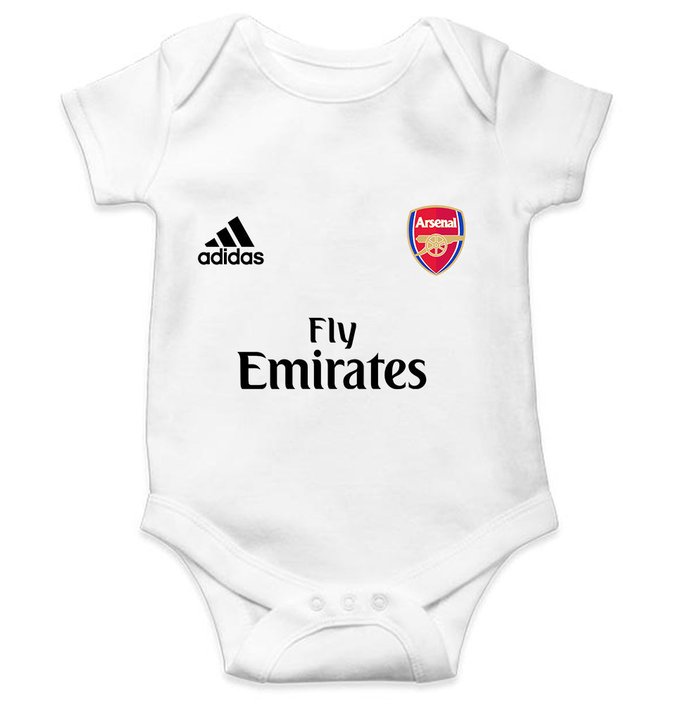 Arsenal Kids Romper For Baby Boy/Girl-0-5 Months(18 Inches)-White-Ektarfa.online