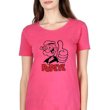 Load image into Gallery viewer, Popeye T-Shirt for Women-XS(32 Inches)-Pink-Ektarfa.online
