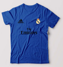 Load image into Gallery viewer, Real Madrid T-Shirt for Men-S(38 Inches)-Royal Blue-Ektarfa.online
