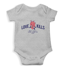 Load image into Gallery viewer, Love Kills Kids Romper For Baby Boy/Girl-0-5 Months(18 Inches)-Grey-Ektarfa.online
