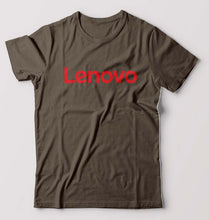 Load image into Gallery viewer, Lenovo T-Shirt for Men-S(38 Inches)-Olive Green-Ektarfa.online
