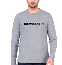 Load image into Gallery viewer, The Weeknd Full Sleeves T-Shirt for Men-S(38 Inches)-Grey Melange-Ektarfa.online
