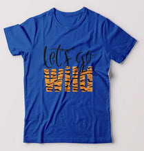 Load image into Gallery viewer, Lets Go Wild T-Shirt for Men-Royal Blue-Ektarfa.online
