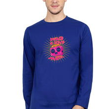 Load image into Gallery viewer, Psychedelic Music Peace Love Full Sleeves T-Shirt for Men-S(38 Inches)-Royal Blue-Ektarfa.online
