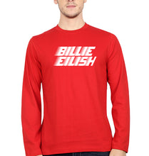 Load image into Gallery viewer, Billie Eilish Full Sleeves T-Shirt for Men-Red-Ektarfa.online
