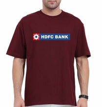 Load image into Gallery viewer, HDFC Bank Oversized T-Shirt for Men-Maroon-Ektarfa.online
