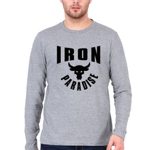 Load image into Gallery viewer, Iron Paradise Full Sleeves T-Shirt for Men-Grey Melange-Ektarfa.online
