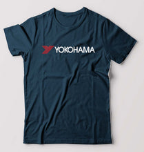 Load image into Gallery viewer, Yokohama T-Shirt for Men-S(38 Inches)-Petrol Blue-Ektarfa.online
