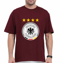Load image into Gallery viewer, Germany Football Oversized T-Shirt for Men-Maroon-Ektarfa.online
