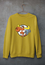 Load image into Gallery viewer, The Adventures of Rocky and Bullwinkle and Friends Unisex Sweatshirt for Men/Women-S(40 Inches)-Mustard Yellow-Ektarfa.online
