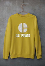 Load image into Gallery viewer, Cat Power Unisex Sweatshirt for Men/Women-Mustard Yellow-Ektarfa.online
