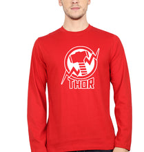 Load image into Gallery viewer, Thor Superhero Full Sleeves T-Shirt for Men-Red-Ektarfa.online
