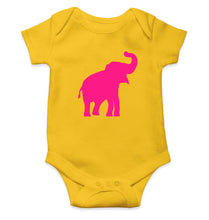 Load image into Gallery viewer, Pink Elephant Kids Romper For Baby Boy/Girl-0-5 Months(18 Inches)-Yellow-Ektarfa.online
