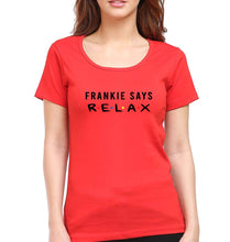 Load image into Gallery viewer, Frankie Says Relax Friends T-Shirt for Women-XS(32 Inches)-Red-Ektarfa.online
