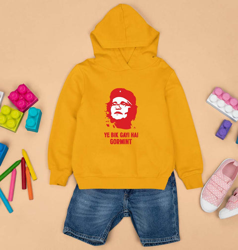 Ye Bik Gayi Hai GorMint Kids Hoodie for Boy/Girl-1-2 Years(24 Inches)-Mustard Yellow-Ektarfa.online