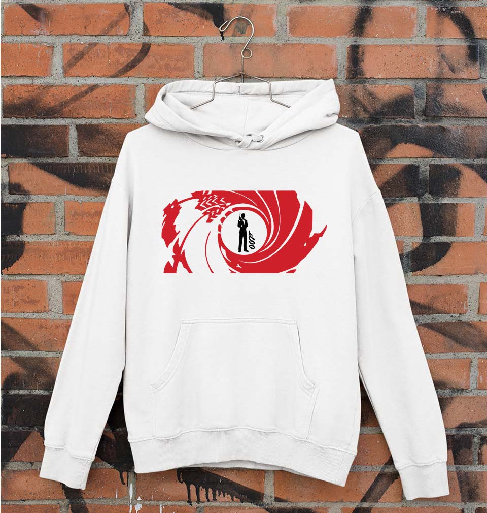 James Bond 007 Unisex Hoodie for Men/Women-White-Ektarfa.online