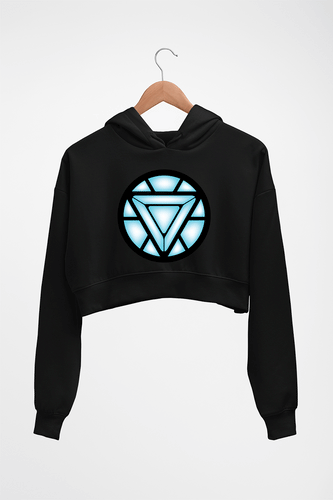 ARC REACTOR Iron Man Superhero Crop HOODIE FOR WOMEN-Ektarfa.online