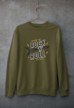 Load image into Gallery viewer, Rock N Roll Unisex Sweatshirt for Men/Women-S(40 Inches)-Olive Green-Ektarfa.online

