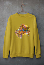 Load image into Gallery viewer, Piano Unisex Sweatshirt for Men/Women-Mustard yellow-Ektarfa.online
