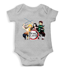 Load image into Gallery viewer, Demon Slayer Kids Romper For Baby Boy/Girl-0-5 Months(18 Inches)-Grey-Ektarfa.online
