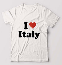 Load image into Gallery viewer, I Love Italy T-Shirt for Men-White-Ektarfa.online
